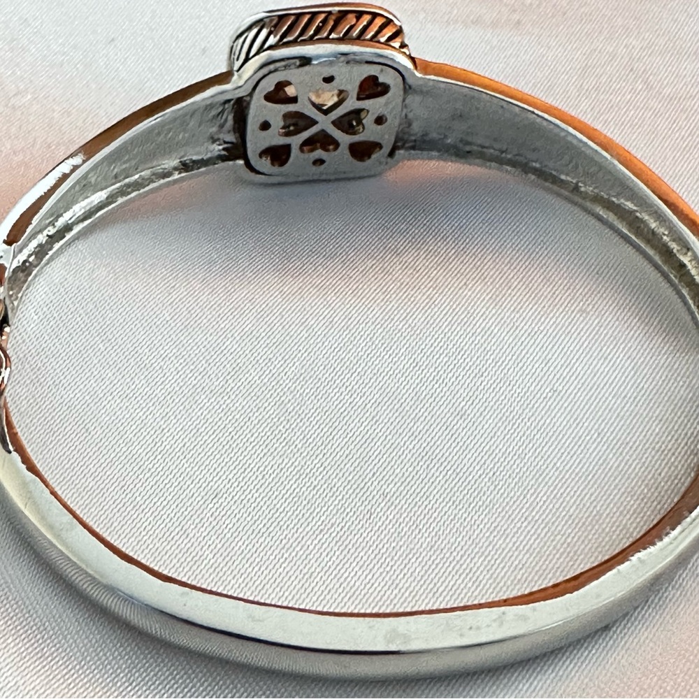 Multifaceted Square Yellow Crystals In Silver Nec… - image 8